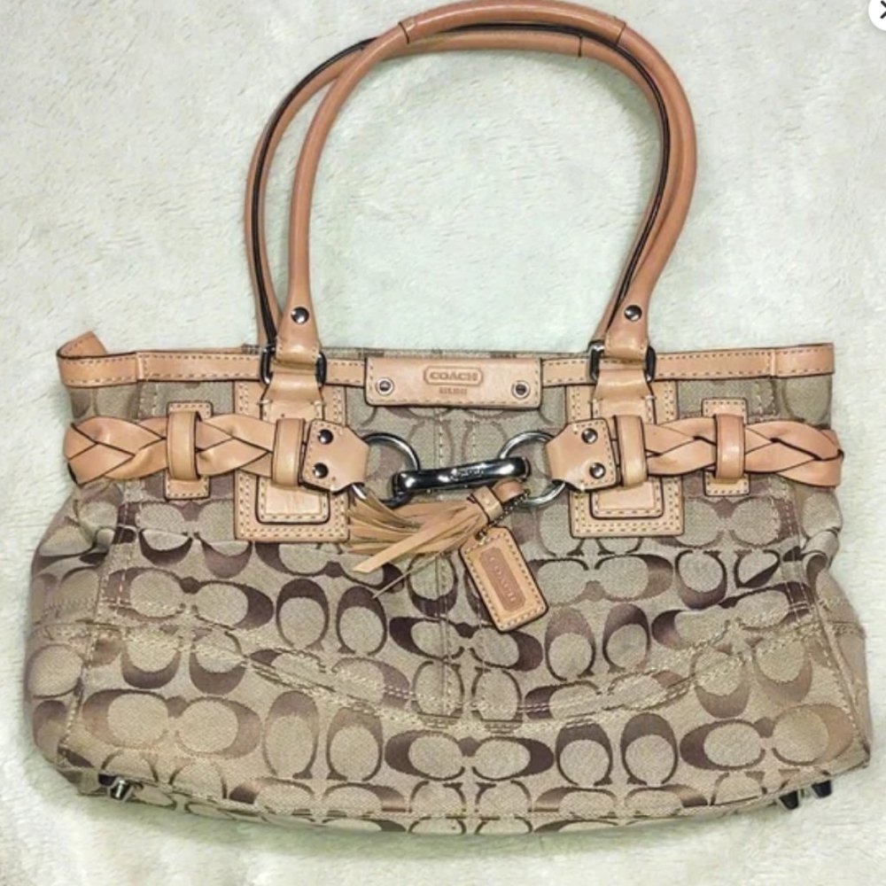 Coach Signature Monogram Satchel